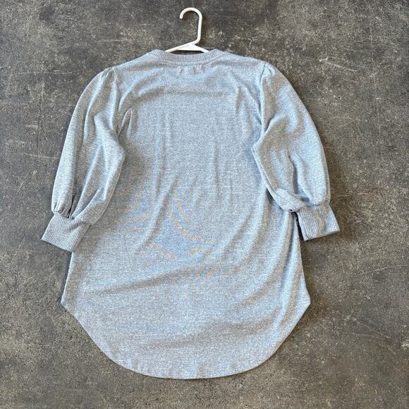 Love Lace Sweater Womens S Girl Eiffel Tower Round Neck 3/4 Lantern Sleeve - Picture 4 of 9